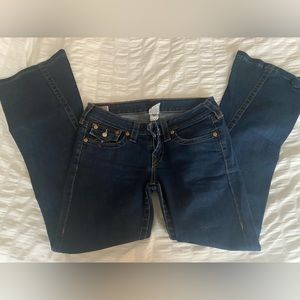 True religion jeans, flare, cross stitch, like new